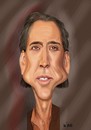 Cartoon: Nicolas Cage (small) by Vlado Mach tagged nicolas,cage,movie,actor,action