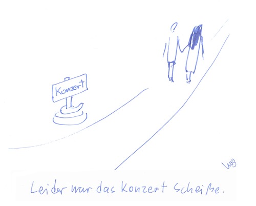 Cartoon: Konzert (medium) by koo tagged konzert