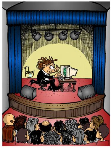 Cartoon: In Concert (medium) by Palmas tagged cultura