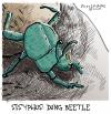 Cartoon: When the Gods are REALLY angry.. (small) by Dunlap-Shohl tagged dung beetle sisyphus gods angry labor life