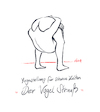 Cartoon: Yogastellung - Der Vogel Strauß (small) by olisch tagged yoga,philosophie,gesundheit,psyche,innere,ruhe,krisen,schwere,zeiten,lebenskrisen