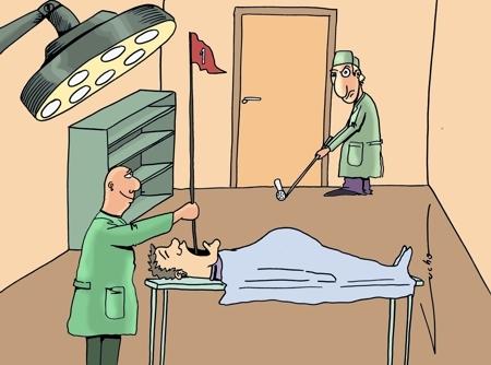 Cartoon: golf doc (medium) by lucholuna tagged doctors