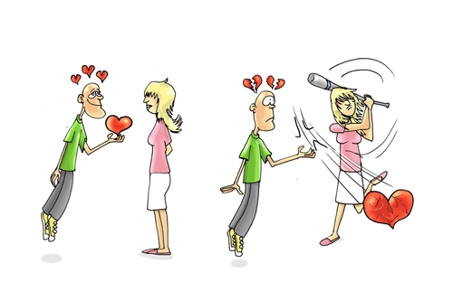 Cartoon: love love love (medium) by lucholuna tagged love