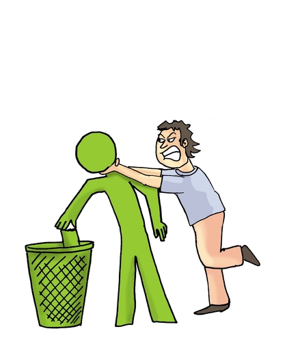 Cartoon: ohhhhh (medium) by lucholuna tagged garbage