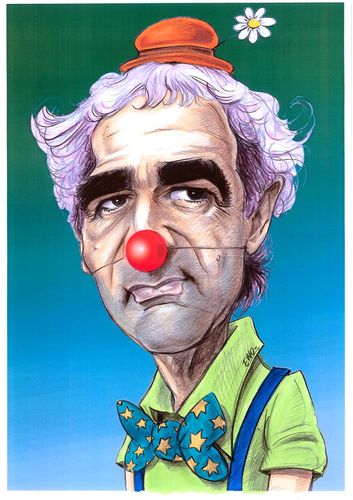 Cartoon: Raymond le clown (medium) by Eno tagged domenech,raymond,world,cup,football,france