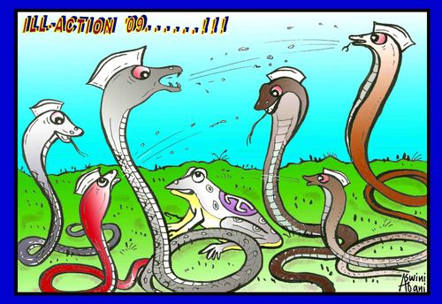 Cartoon: politics today (medium) by Aswini-Abani tagged politics,india,voter,election,vote,snake,spitting,aswini,abani,asabtoons