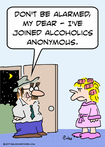Cartoon: alcoholics anonymous groucho gla (medium) by rmay tagged alcoholics,anonymous,groucho,gla