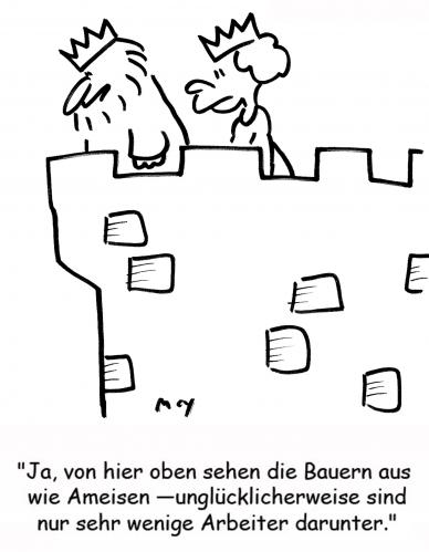 Cartoon: Ameisen (medium) by rmay tagged ameisen,könig