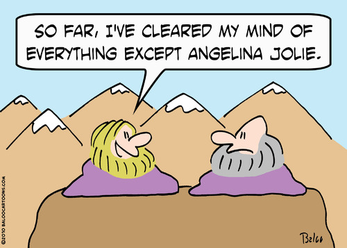 Cartoon: angelina jolie guru clear mind (medium) by rmay tagged angelina,jolie,guru,clear,mind