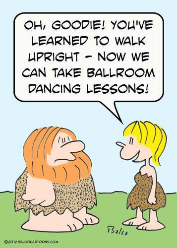 Cartoon: ballroom dancing caveman (medium) by rmay tagged ballroom,dancing,caveman