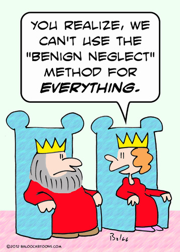 Cartoon: benign neglect king queen (medium) by rmay tagged queen,king,neglect,benign