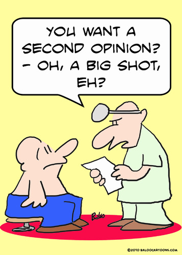 Cartoon: big shot second opinion doctor (medium) by rmay tagged big,shot,second,opinion,doctor
