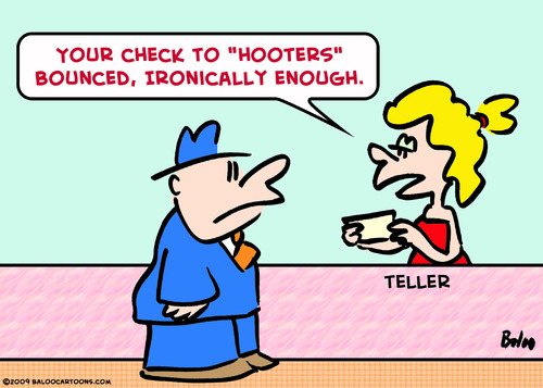 Cartoon: bounced check hooters (medium) by rmay tagged bounced,check,hooters