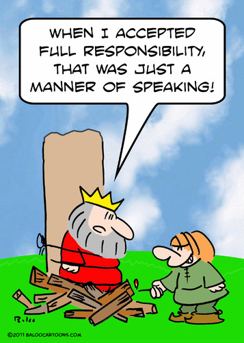 Cartoon: burn stake king responsibility (medium) by rmay tagged burn,stake,king,responsibility