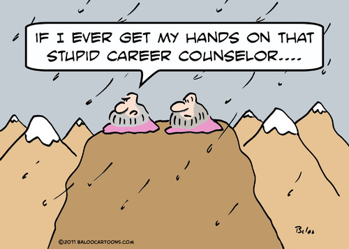 Cartoon: career counselor guru (medium) by rmay tagged career,counselor,guru