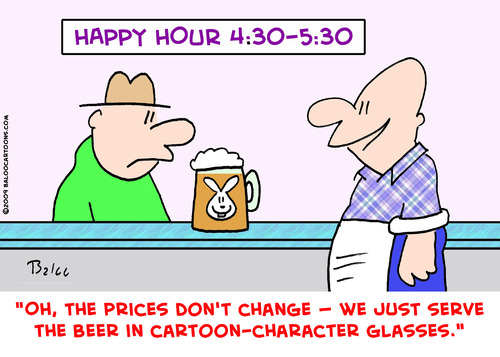 Cartoon: cartoon character happy hour (medium) by rmay tagged cartoon,character,happy,hour