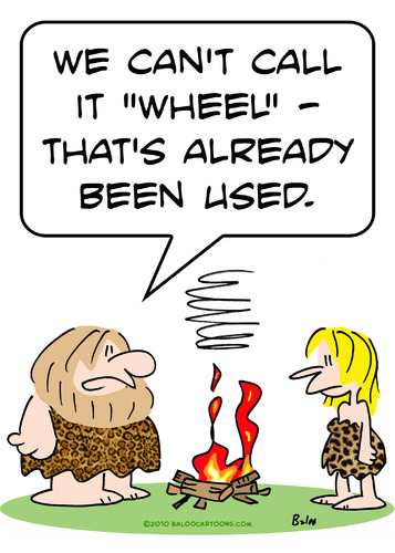 Cartoon: cave wheel fire already used (medium) by rmay tagged cave,wheel,fire,already,used