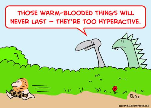 Cartoon: caveman dinosaur hyperactive (medium) by rmay tagged caveman,dinosaur,hyperactive
