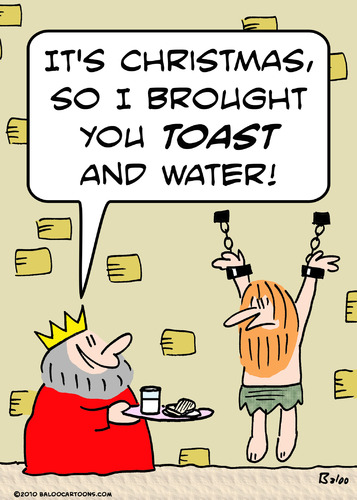 Cartoon: christmas king toast water (medium) by rmay tagged christmas,king,toast,water