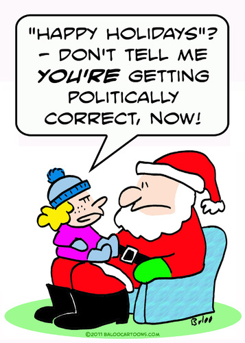 Cartoon: christmas santa claus politicall (medium) by rmay tagged christmas,santa,claus,politically,correct