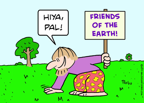 Cartoon: earth friends pat hiya hippie (medium) by rmay tagged hippie,hiya,pat,friends,earth
