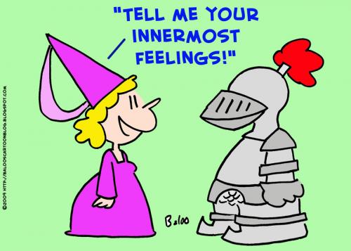 Cartoon: innermost feelings knight (medium) by rmay tagged innermost,feelings,knight