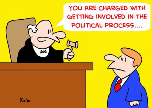 Cartoon: INVOLVED POLITICAL PROCESS JUDGE (medium) by rmay tagged involved,political,process,judge