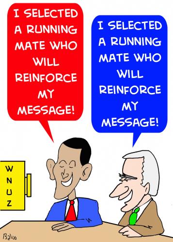 Cartoon: JOE BIDEN BARACK OBAMA (medium) by rmay tagged joe,biden,barack,obama