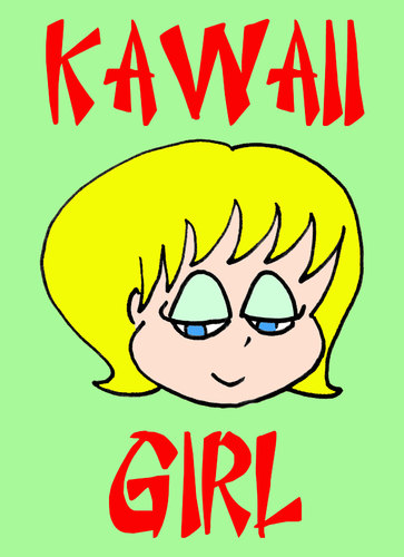 Cartoon: kawaii girl (medium) by rmay tagged kawaii,girl