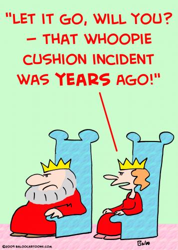 Cartoon: king whoopie cushion (medium) by rmay tagged king,whoopie,cushion