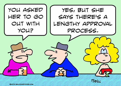 Cartoon: lengthy approval process (medium) by rmay tagged lengthy,approval,process