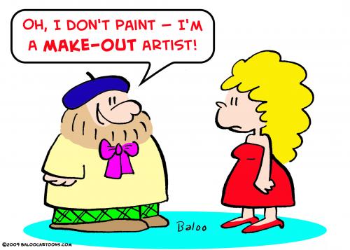 Cartoon: make out artist (medium) by rmay tagged make,out,artist