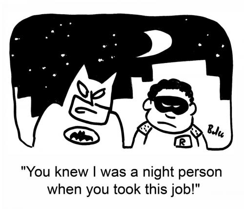 Cartoon: Night Person (medium) by rmay tagged batman,robin,superhero