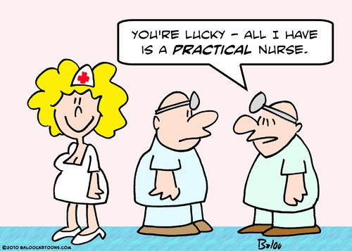Cartoon: practical nurse doctors (medium) by rmay tagged practical,nurse,doctors