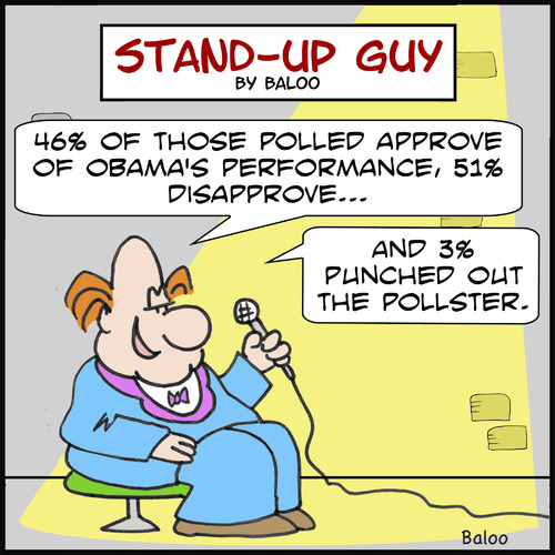 Cartoon: SUGpunched pollster obama (medium) by rmay tagged punched,pollster,obama