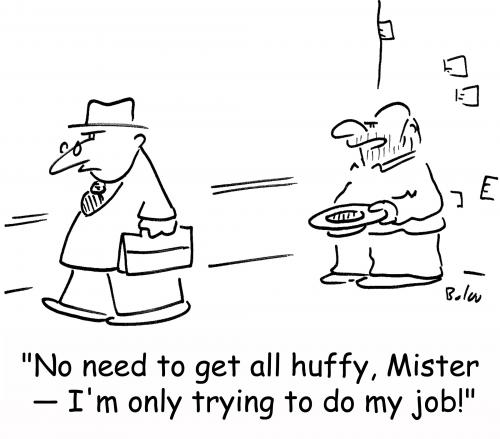 Cartoon: trying to do my job (medium) by rmay tagged trying,to,do,my,job