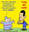 Cartoon: 1 yes we can obama budget china (small) by rmay tagged yes,we,can,obama,budget,china