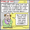 Cartoon: 1aa107SUGmichelledumbbellCP mich (small) by rmay tagged 1aa107sugmichelledumbbellcp,michelle,obama,dumbbell