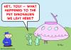 Cartoon: 1aliens pet dinosaurs (small) by rmay tagged aliens,pet,dinosaurs