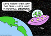Cartoon: aliens land roswell georgia (small) by rmay tagged aliens,land,roswell,georgia