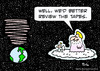 Cartoon: angle god earth review the tapes (small) by rmay tagged angle god earth review the tapes