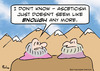 Cartoon: Asceticism isnt enough any more (small) by rmay tagged gurus,asceticism,enough,mountain