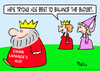 Cartoon: balance budget king queen advert (small) by rmay tagged balance,budget,king,queen,advert