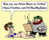 Cartoon: baloo on twitter (small) by rmay tagged baloo,on,twitter