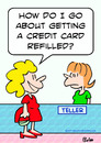 Cartoon: bank credit card refilled (small) by rmay tagged bank,credit,card,refilled