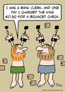 Cartoon: bounced check king prisoners ban (small) by rmay tagged bounced check king prisoners bank