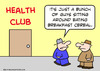 Cartoon: breakfast cereal health club (small) by rmay tagged breakfast,cereal,health,club