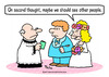 Cartoon: bride wedding see other people (small) by rmay tagged bride,wedding,see,other,people