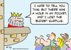 Cartoon: budget surplus king hole pocket (small) by rmay tagged budget,surplus,king,hole,pocket