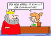 Cartoon: canute king knut spell name (small) by rmay tagged canute,king,knut,spell,name